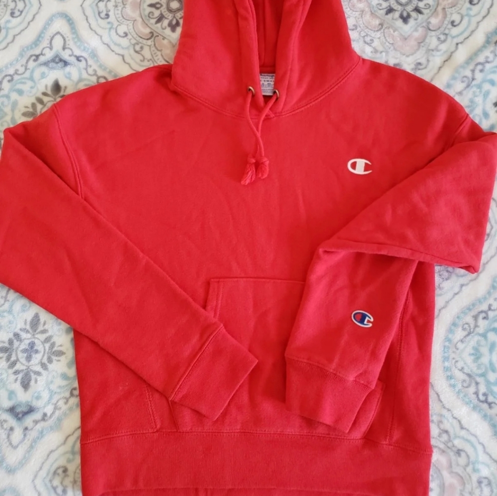 Red Champion Hoodie